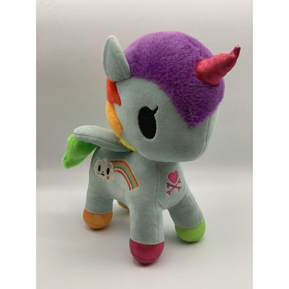 Aurora Tokidoki Unicorno Rare 11” Pixie Plush Stuffed MLP Rainbow Dash Pegasus - Picture 1 of 7